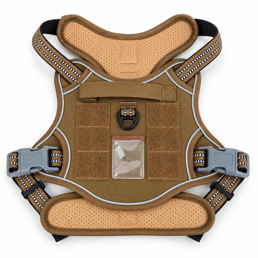 FENROVE Trail Control Harness in Brown on a clean white background